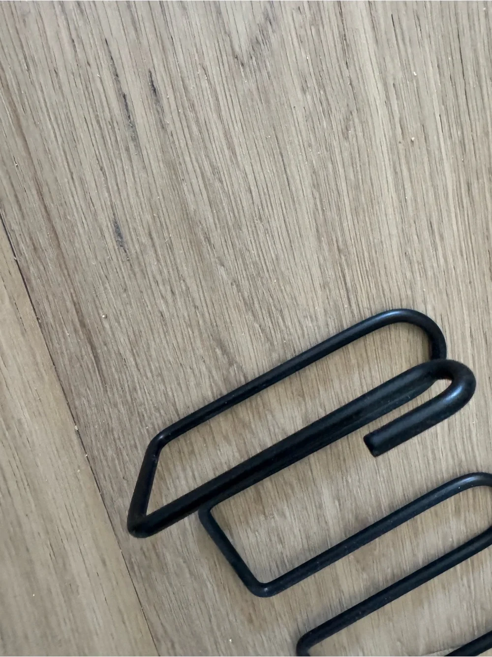 Black Metal Wall Hook Rack/ Over the door hanger
